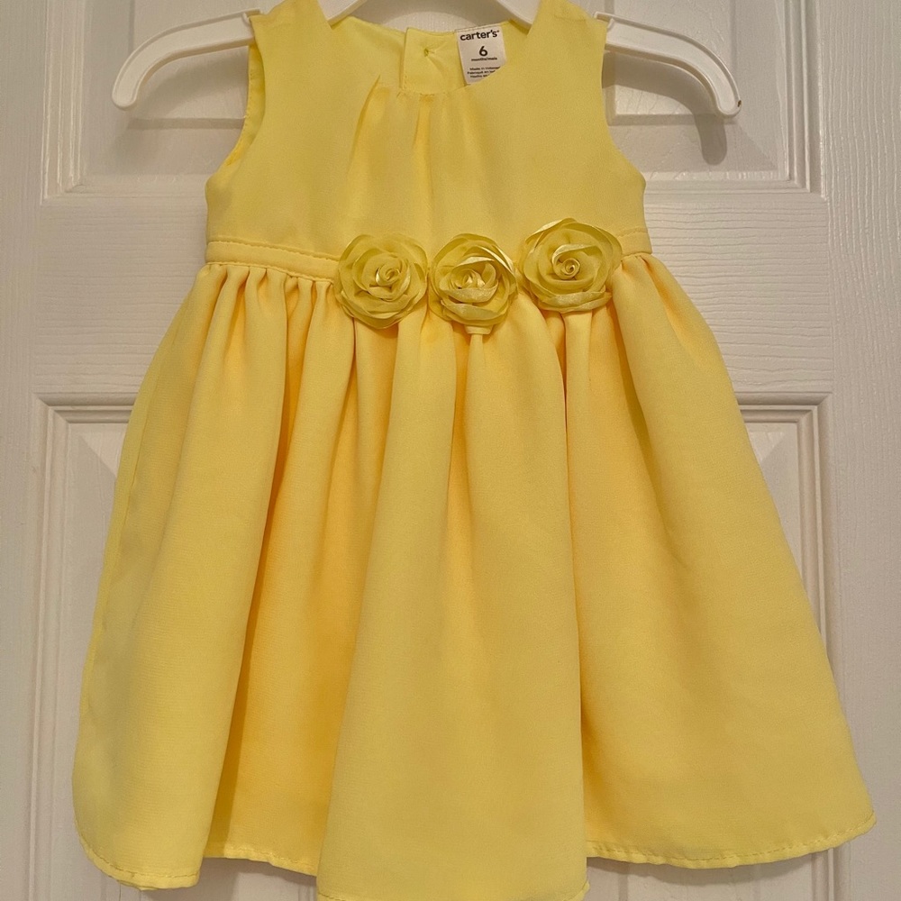 *NWOT* Carter’s Yellow Spring Dress, Size 6 Months